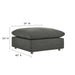 Commix Down Filled Overstuffed Sectional Sofa and Ottoman Set - view 35