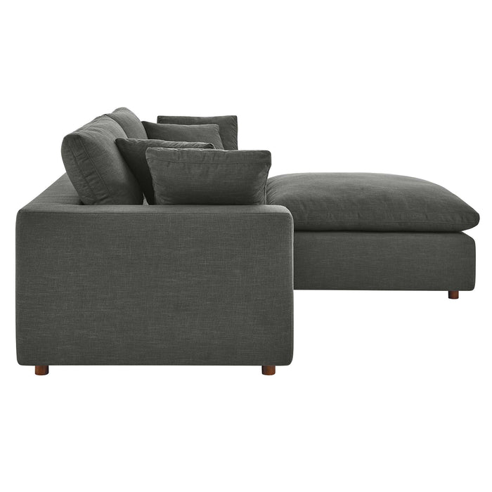 Commix Down Filled Overstuffed Sectional Sofa and Ottoman Set - view 40