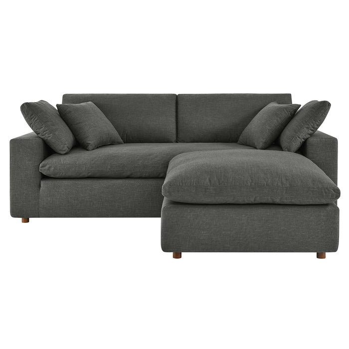 Commix Down Filled Overstuffed Sectional Sofa and Ottoman Set - view 42