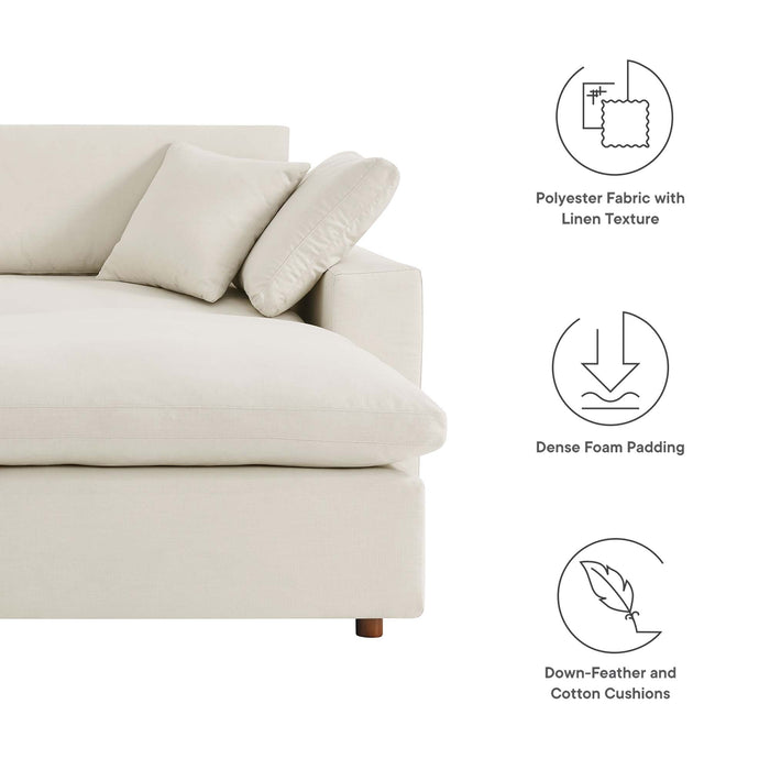 Commix Down Filled Overstuffed Sectional Sofa and Ottoman Set - view 48