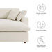 Commix Down Filled Overstuffed Sectional Sofa and Ottoman Set - view 48