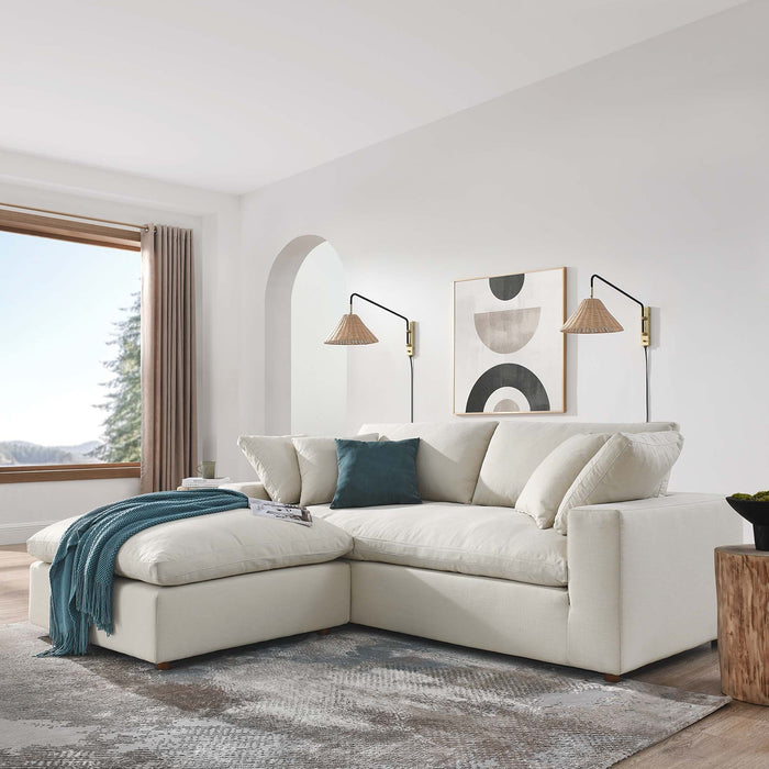 Commix Down Filled Overstuffed Sectional Sofa and Ottoman Set - view 46