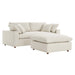 Commix Down Filled Overstuffed Sectional Sofa and Ottoman Set - view 47