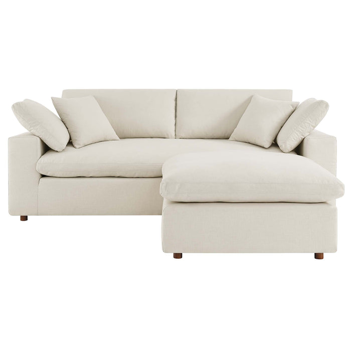 Commix Down Filled Overstuffed Sectional Sofa and Ottoman Set - view 57