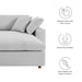 Commix Down Filled Overstuffed Sectional Sofa and Ottoman Set - view 63
