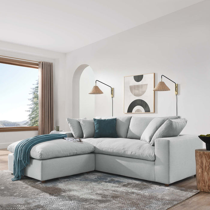 Commix Down Filled Overstuffed Sectional Sofa and Ottoman Set - view 61