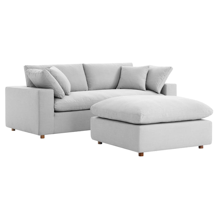Commix Down Filled Overstuffed Sectional Sofa and Ottoman Set - view 62
