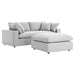 Commix Down Filled Overstuffed Sectional Sofa and Ottoman Set - view 62