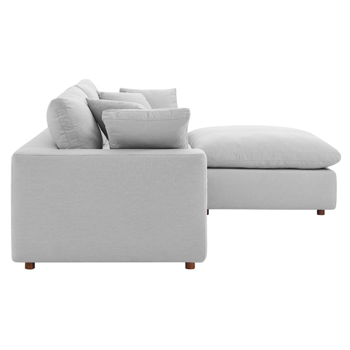 Commix Down Filled Overstuffed Sectional Sofa and Ottoman Set - view 70