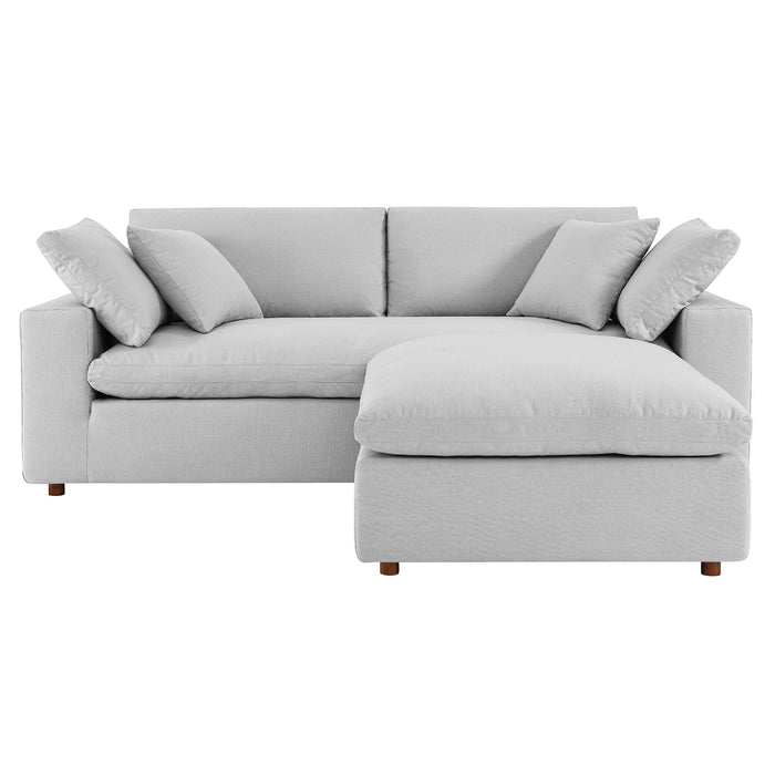 Commix Down Filled Overstuffed Sectional Sofa and Ottoman Set - view 72
