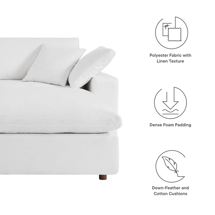 Commix Down Filled Overstuffed Sectional Sofa and Ottoman Set - view 78