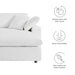 Commix Down Filled Overstuffed Sectional Sofa and Ottoman Set - view 78