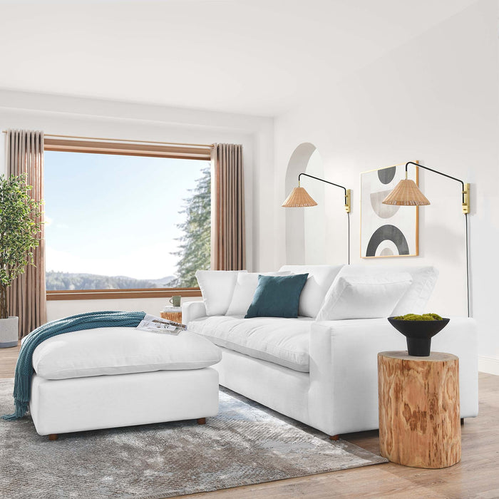 Commix Down Filled Overstuffed Sectional Sofa and Ottoman Set - view 81