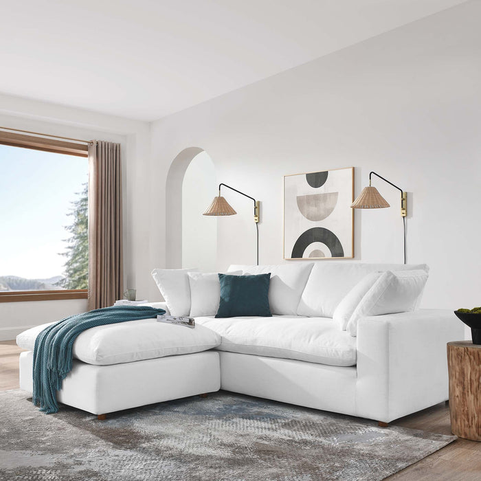 Commix Down Filled Overstuffed Sectional Sofa and Ottoman Set - view 76
