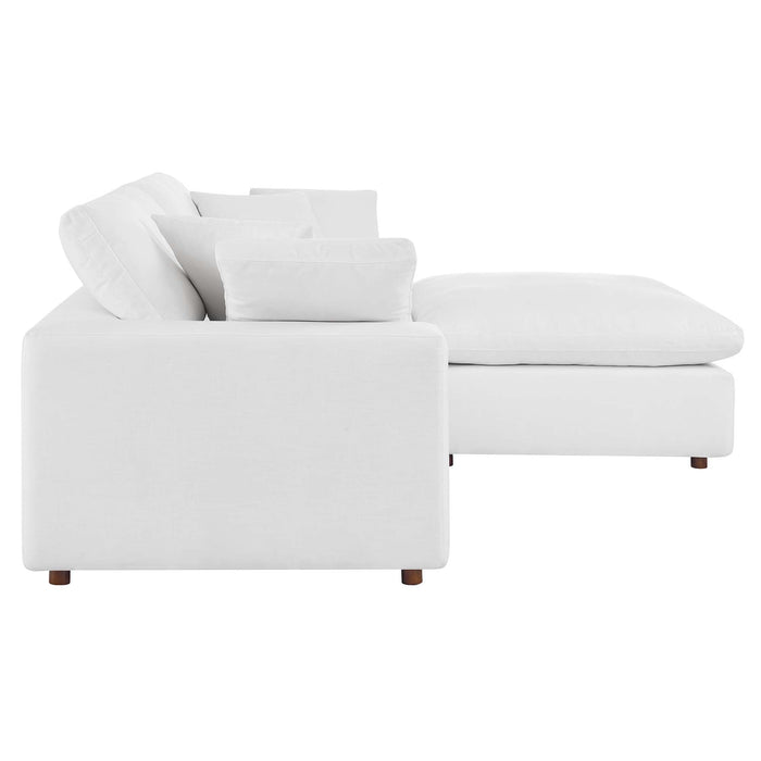 Commix Down Filled Overstuffed Sectional Sofa and Ottoman Set - view 86