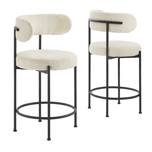 Modway Albie Boucle Fabric Counter Stools - Set of 2 - Product Image 21