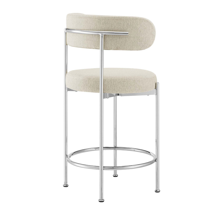 Albie Fabric Counter Stools Set of 2