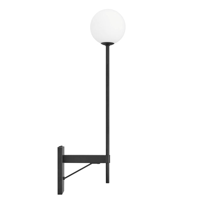 Riva White Globe Wall Sconce - view 6