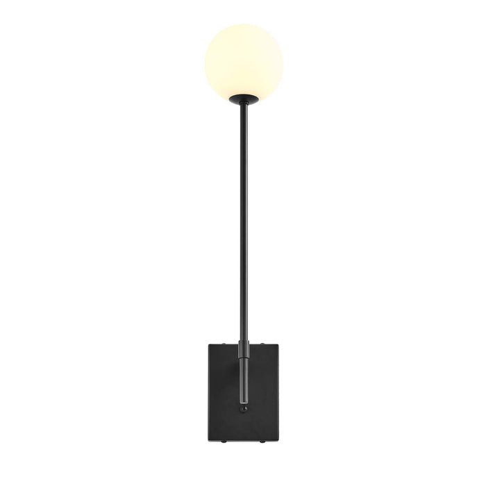 Riva White Globe Wall Sconce - view 8