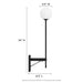 Riva White Globe Wall Sconce - in lifestyle setting