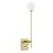 Riva White Globe Wall Sconce - view 10