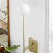 Riva White Globe Wall Sconce - view 13
