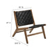 Modway Saoirse Faux Leather Wood Accent Lounge Chair Living Room Furniture - View 11