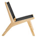 Modway Saoirse Woven Rope Wood Accent Lounge Chair Living Room Furniture - Dimensions