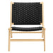 Modway Saoirse Woven Rope Wood Accent Lounge Chair Living Room Furniture - Installation View