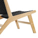 Modway Saoirse Woven Rope Wood Accent Lounge Chair Living Room Furniture - View 9