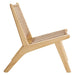 Modway Saoirse Woven Rope Wood Accent Lounge Chair Living Room Furniture - View 15