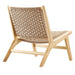 Modway Saoirse Woven Rope Wood Accent Lounge Chair Living Room Furniture - View 16