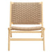 Modway Saoirse Woven Rope Wood Accent Lounge Chair Living Room Furniture - View 17