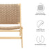 Modway Saoirse Woven Rope Wood Accent Lounge Chair Living Room Furniture - View 12