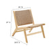 Modway Saoirse Woven Rope Wood Accent Lounge Chair Living Room Furniture - View 13