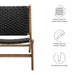 Modway Saoirse Woven Rope Wood Accent Lounge Chair Living Room Furniture - View 20