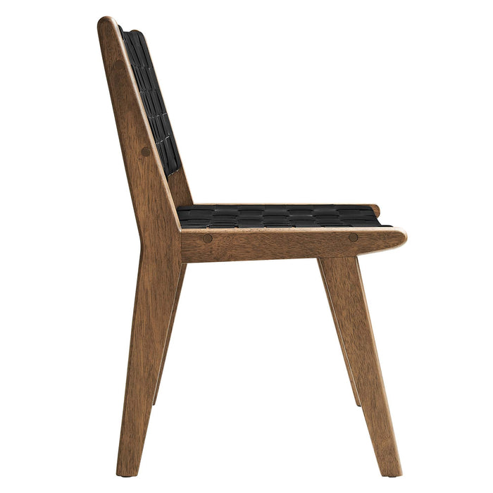 Modway Saoirse Faux Leather Wood Dining Side Chair - Set of 2 - View 17
