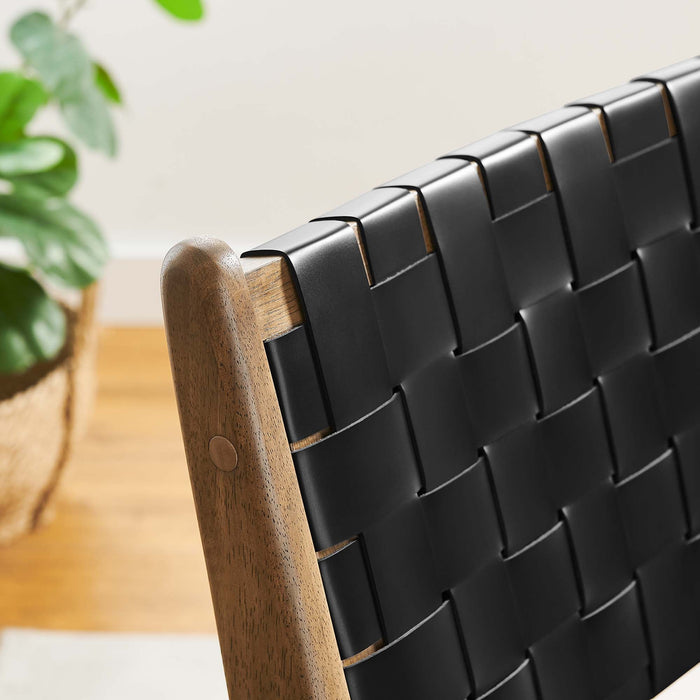 Modway Saoirse Faux Leather Wood Dining Side Chair - Set of 2 - View 15
