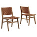 Modway Saoirse Faux Leather Wood Dining Side Chair - Set of 2 - View 32
