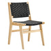 Modway Saoirse Woven Rope Wood Dining Side Chair - Set of 2 - Dimensions