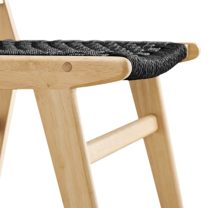 Modway Saoirse Woven Rope Wood Dining Side Chair - Set of 2 - View 10