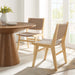 Modway Saoirse Woven Rope Wood Dining Side Chair - Set of 2 - View 11