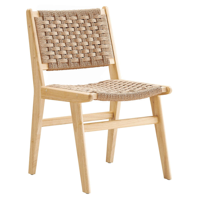 Modway Saoirse Woven Rope Wood Dining Side Chair - Set of 2 - View 16