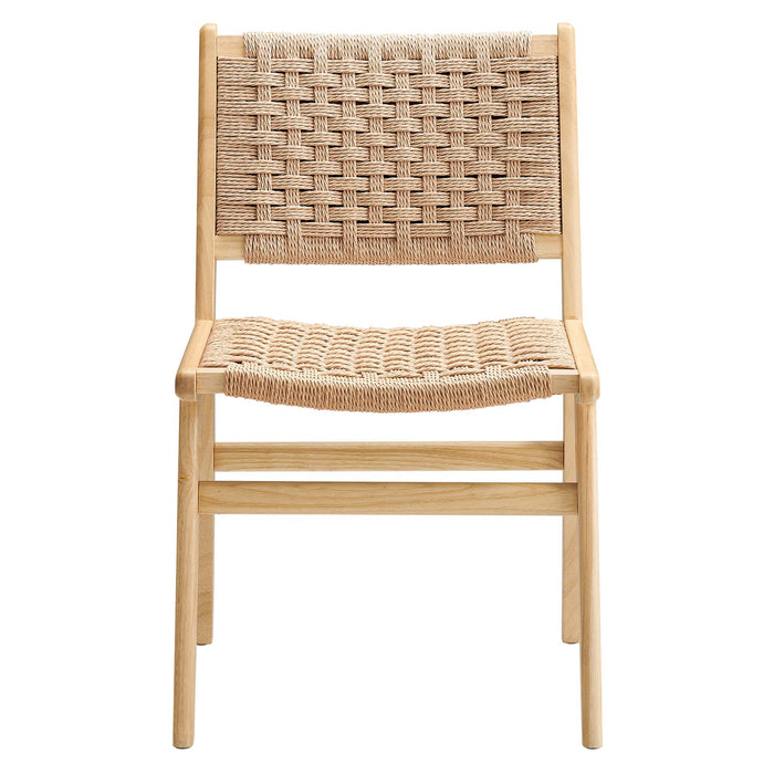Modway Saoirse Woven Rope Wood Dining Side Chair - Set of 2 - View 19