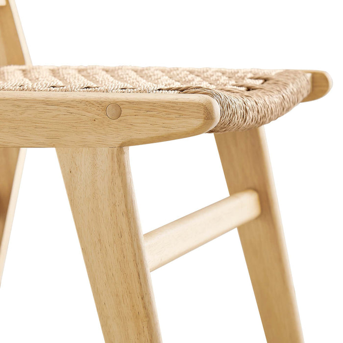Modway Saoirse Woven Rope Wood Dining Side Chair - Set of 2 - View 20