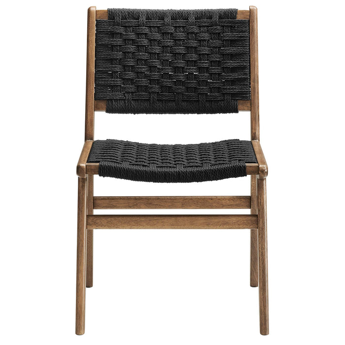 Modway Saoirse Woven Rope Wood Dining Side Chair - Set of 2 - View 29