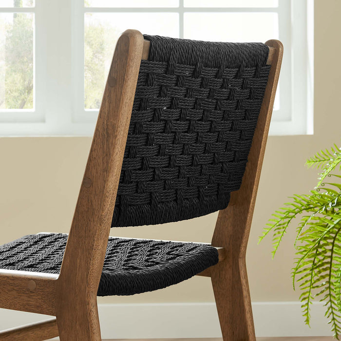 Modway Saoirse Woven Rope Wood Dining Side Chair - Set of 2 - View 21