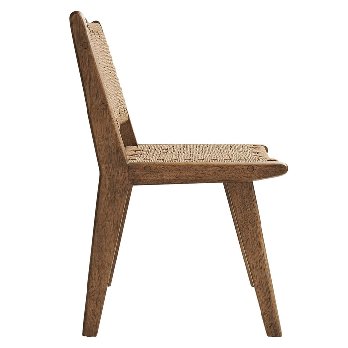 Modway Saoirse Woven Rope Wood Dining Side Chair - Set of 2 - View 37