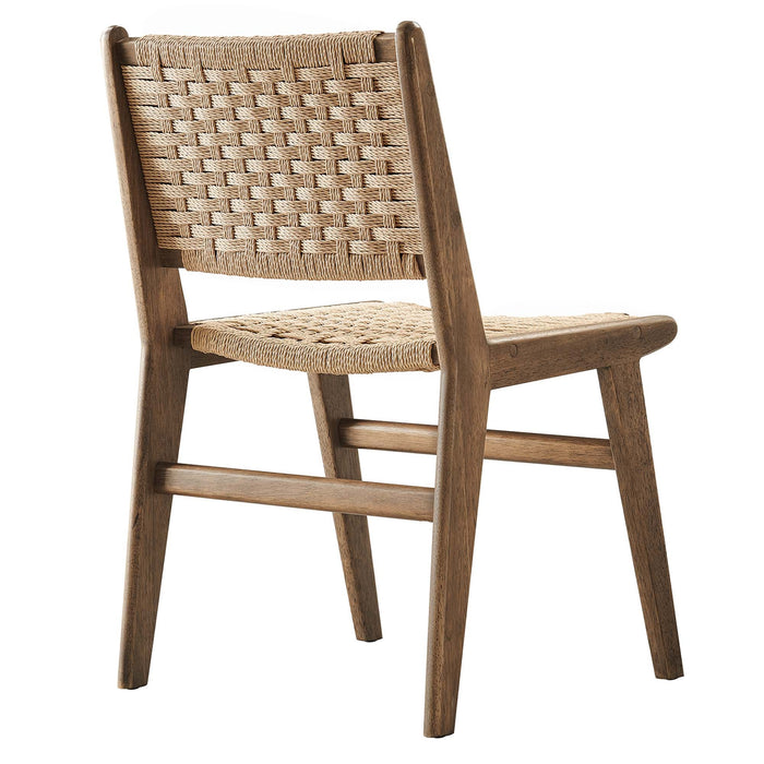 Modway Saoirse Woven Rope Wood Dining Side Chair - Set of 2 - View 38