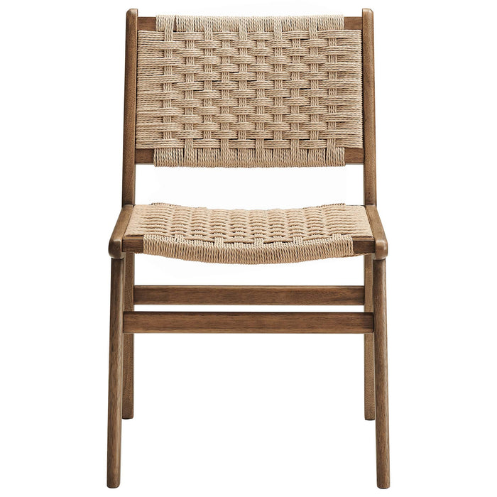 Modway Saoirse Woven Rope Wood Dining Side Chair - Set of 2 - View 39
